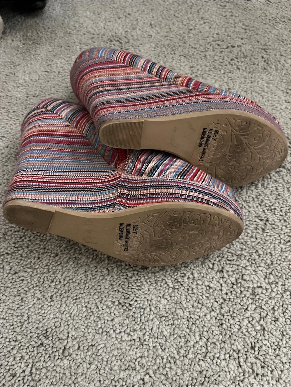 Multi striped wedges